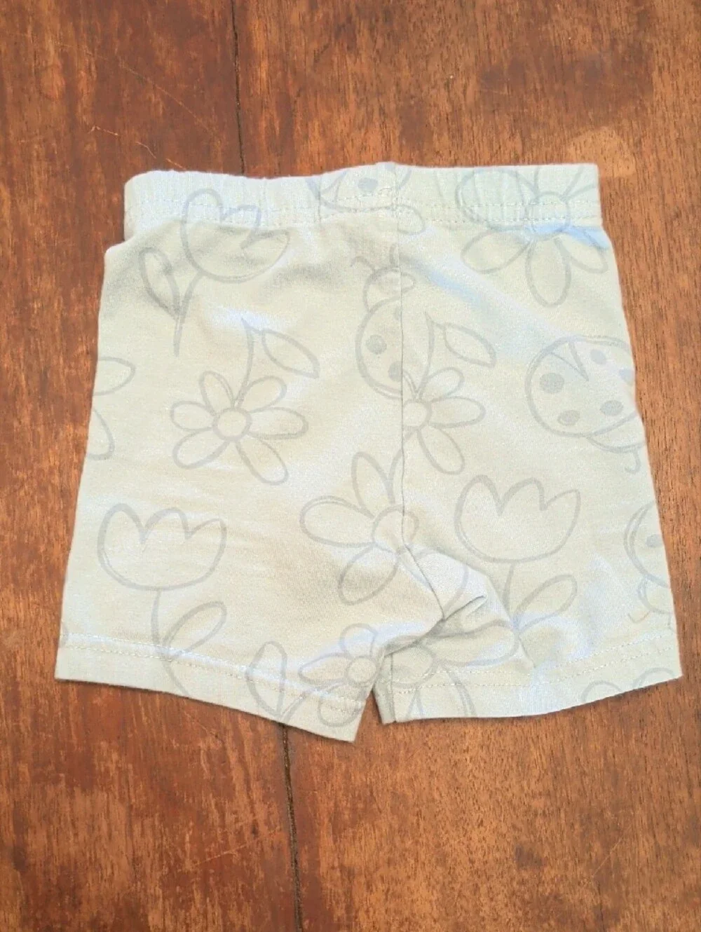 Carter's Pale Blue Floral & Ladybug Pajama Set